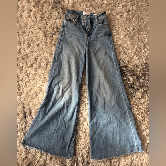 Frame Le Palazzo Crop Mid-Rise Wide-Leg Jeans - Picture 5 of 5